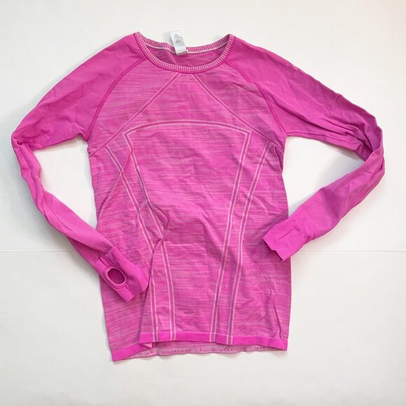 Ivivva Pink Fly Tech Long Sleeve Activewear Top, Size 14 - Picture 1 of 4